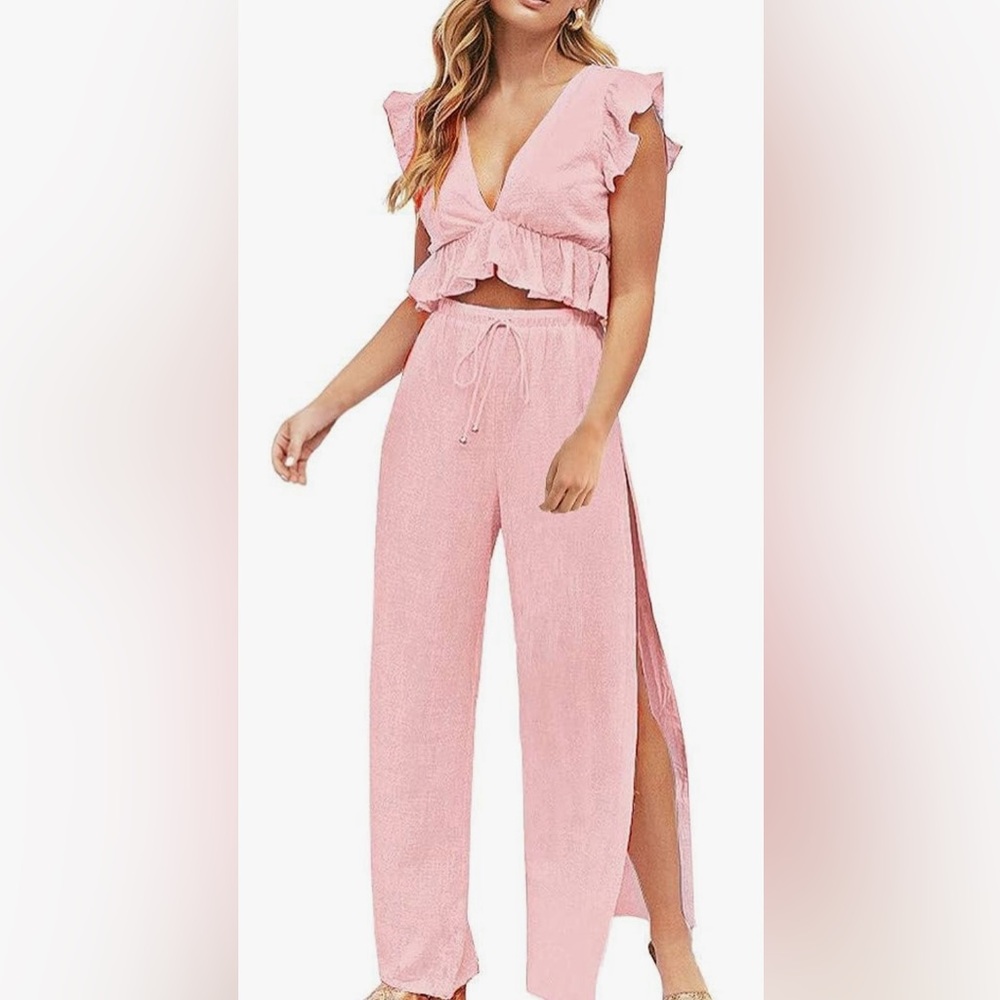 Boutique Summer Two Piece Set Large
